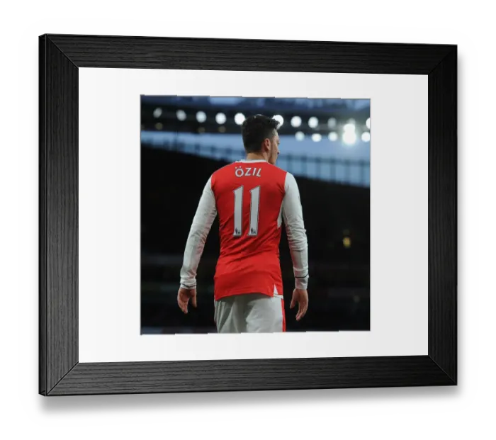 Framed Print : Mesut Ozil in Action: Arsenal vs Leicester City, Premier League 2016-17 Framed Print : Mesut Ozil in Action: Arsenal vs Leicester City, Premier League 2016-17