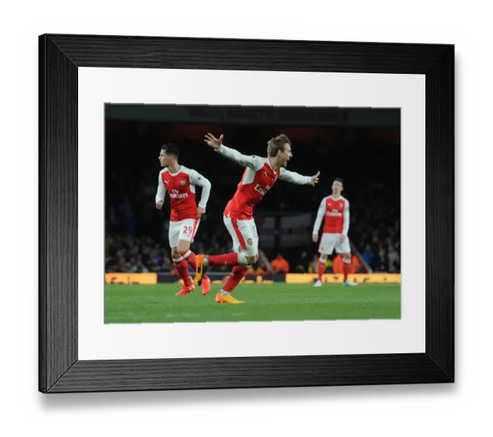 Framed Print : Nacho Monreal's Euphoric Goal Celebration: Arsenal's Victory Over Leicester City, Premier League 2016-17 Framed Print : Nacho Monreal's Euphoric Goal Celebration: Arsenal's Victory Over Leicester City, Premier League 2016-17