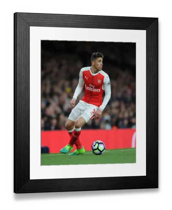 Framed Print : Gabriel in Action: Arsenal vs Leicester City, Premier League 2016-17 Framed Print : Gabriel in Action: Arsenal vs Leicester City, Premier League 2016-17