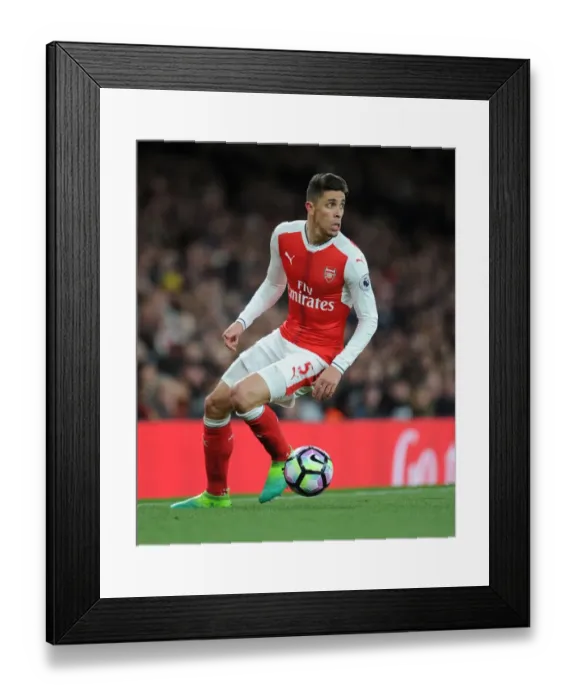 Framed Print : Arsenal's Gabriel in Action Against Leicester City, Premier League 2016-17 Framed Print : Arsenal's Gabriel in Action Against Leicester City, Premier League 2016-17