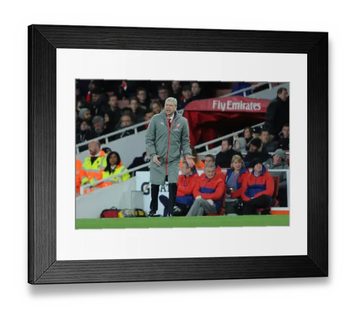 Framed Print : Arsene Wenger and Arsenal Face Off Against Leicester City in Premier League Clash (2016-17) Framed Print : Arsene Wenger and Arsenal Face Off Against Leicester City in Premier League Clash (2016-17)