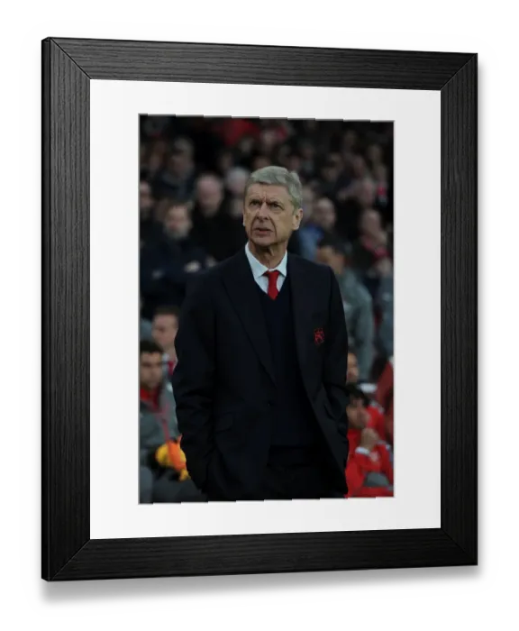 Framed Print : Arsene Wenger: Arsenal vs Leicester City, Premier League, 2016-17 Framed Print : Arsene Wenger: Arsenal vs Leicester City, Premier League, 2016-17