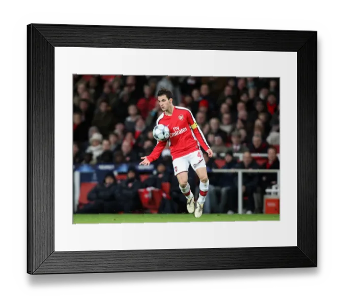 Framed Print : Cesc Fabregas: Mastermind of Arsenal's 1-0 UEFA Champions League Victory over Dynamo Kiev (November 25, 2008)