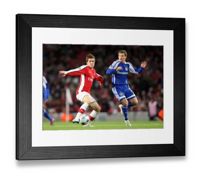Framed Print : Aaron Ramsey (Arsenal) Olexandr Aliyev (Kiev) Framed Print : Aaron Ramsey (Arsenal) Olexandr Aliyev (Kiev)