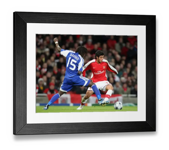 Framed Print : Carlos Vela (Arsenal) Pape Diakhate (Kiev) Framed Print : Carlos Vela (Arsenal) Pape Diakhate (Kiev)