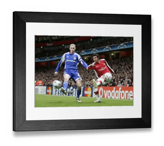 Framed Print : Carlos Vela (Arsenal) Tiberiu Ghioane (Kiev) Framed Print : Carlos Vela (Arsenal) Tiberiu Ghioane (Kiev)