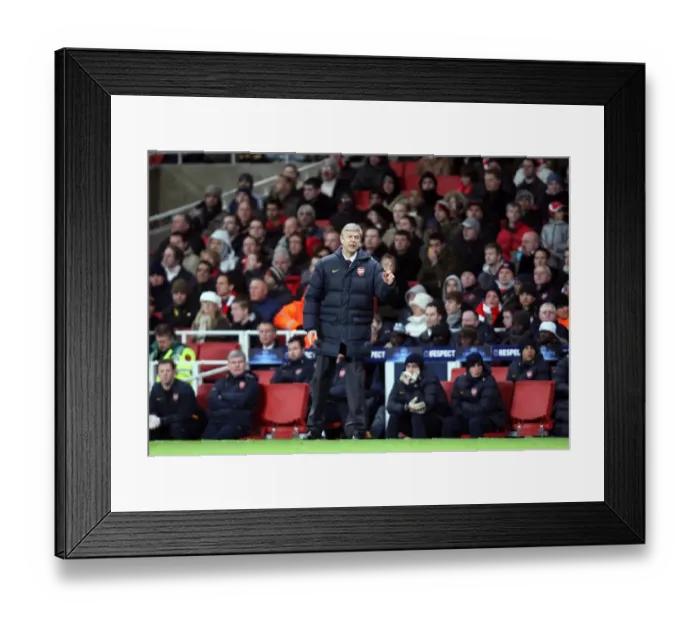 Framed Print : Arsene Wenger's Champions League Victory: Arsenal's 1-0 Triumph over Dynamo Kiev (November 25, 2008)
