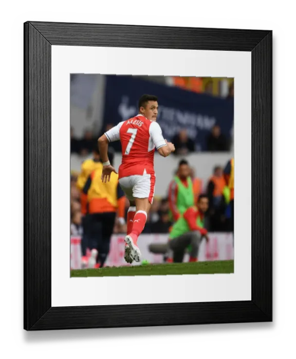 Framed Print : Alexis Sanchez in Action: Tottenham vs. Arsenal, Premier League 2016-17 - The Intense Rivalry
