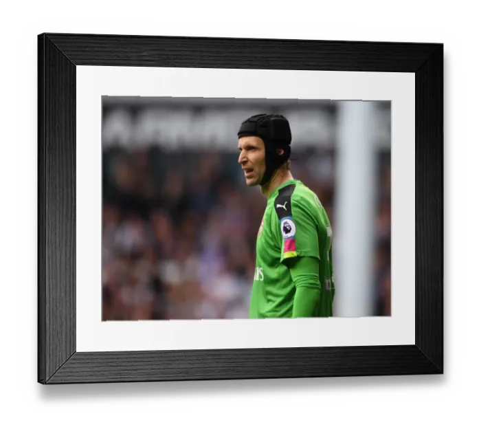Framed Print : Petr Cech Focused: Arsenal vs. Tottenham Hotspur, Premier League 2016-17 Framed Print : Petr Cech Focused: Arsenal vs. Tottenham Hotspur, Premier League 2016-17