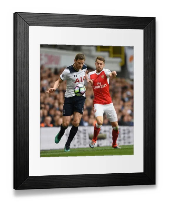 Framed Print : Clash of Titans: Ramsey vs Vertonghen - Tottenham vs Arsenal, Premier League 2016-17
