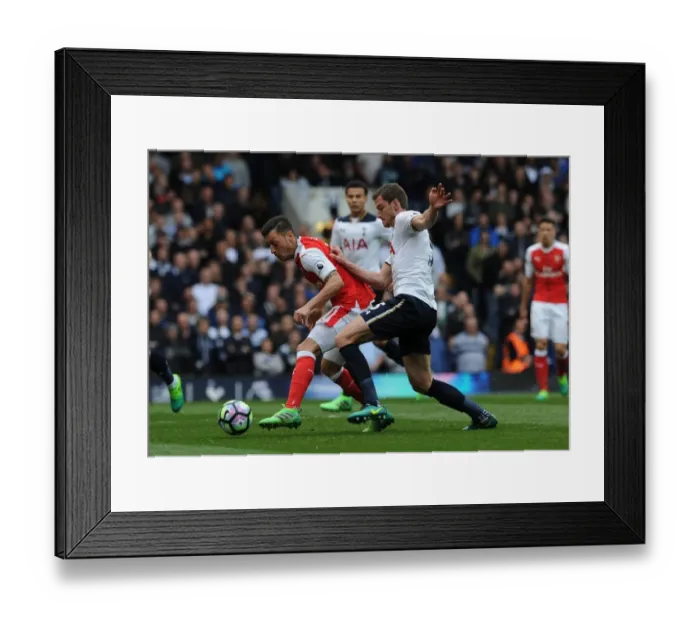 Framed Print : Mesut Ozil vs. Jan Vertonghen: A Premier League Showdown Framed Print : Mesut Ozil vs. Jan Vertonghen: A Premier League Showdown