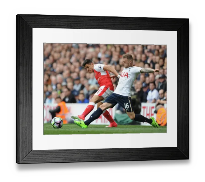 Framed Print : Clash of Titans: Sanchez vs. Trippier in the Battle of North London (Tottenham Hotspur v Arsenal, Premier League)