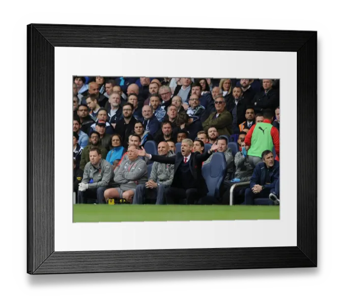 Framed Print : Arsene Wenger Leads Arsenal Against Tottenhotpur in Premier League Clash, 2016-17