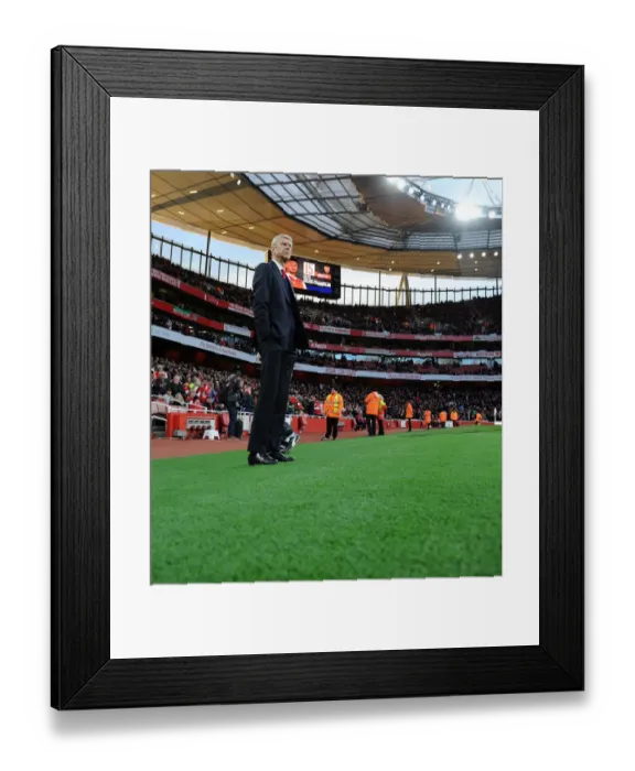 Framed Print : Arsene Wenger the Arsenal Manager. Arsenal 1: 0 Leicester City Framed Print : Arsene Wenger the Arsenal Manager. Arsenal 1: 0 Leicester City