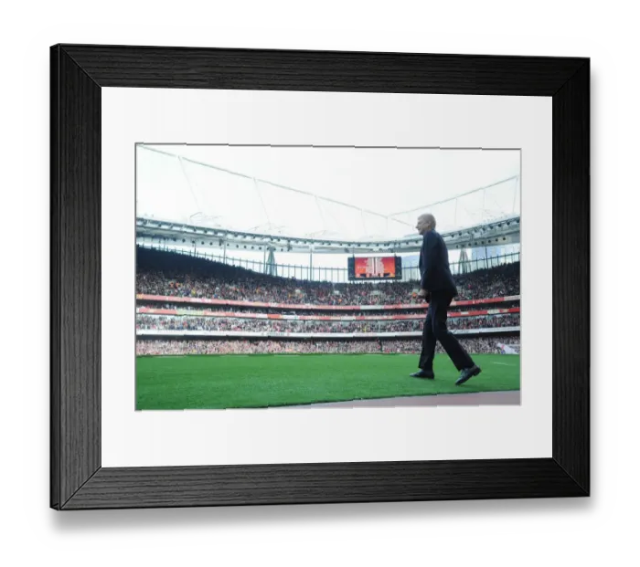 Framed Print : Arsene Wenger's Jubilant Moment: Arsenal's Thrilling 1-0 Premier League Win Over Manchester United (2016-17) - Granit Xhaka's Goal
