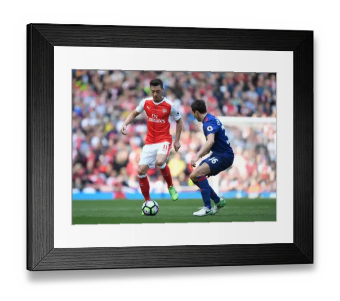 Framed Print : Clash of Midfield Maestros: Ozil vs. Carrick - Arsenal v Manchester United, Premier League 2016-17 Framed Print : Clash of Midfield Maestros: Ozil vs. Carrick - Arsenal v Manchester United, Premier League 2016-17