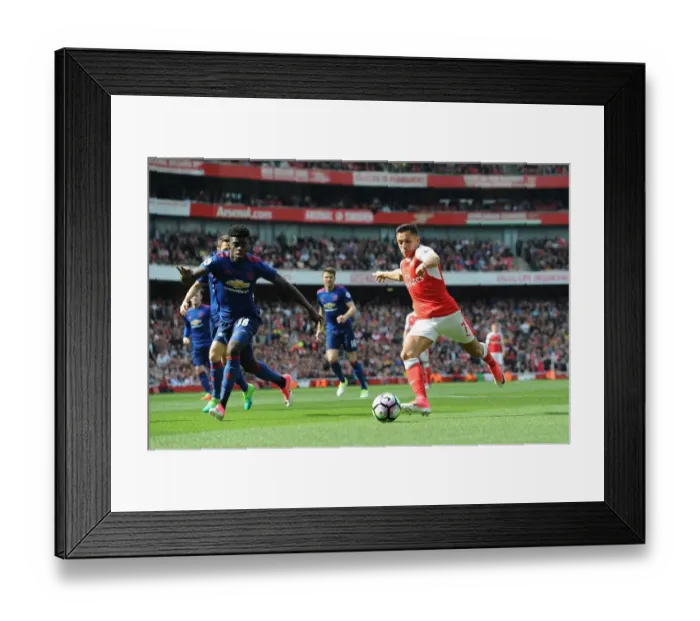 Framed Print : Clash of Titans: Sanchez vs Tuanzebe - Arsenal vs Manchester United, Premier League 2016-17