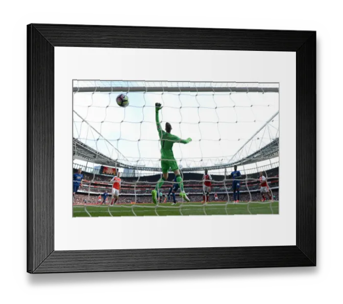 Framed Print : Danny Welbeck Scores the Second Goal: Arsenal vs. Manchester United, Premier League 2016-17