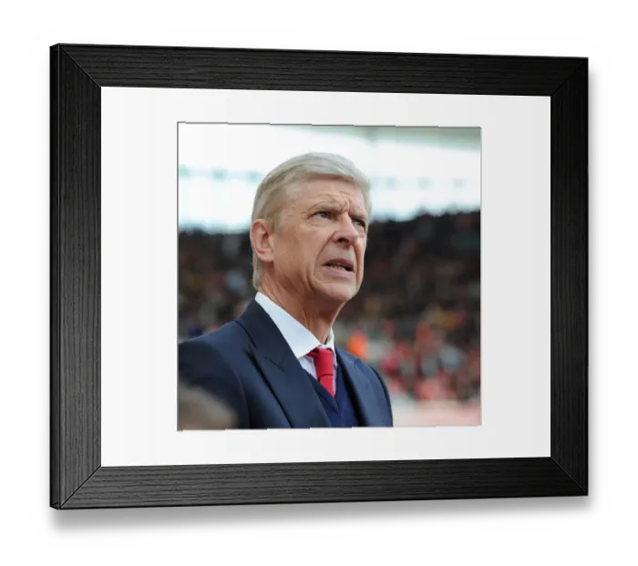 Framed Print : Arsene Wenger: Arsenal vs Manchester United, Premier League Showdown (2016-17)
