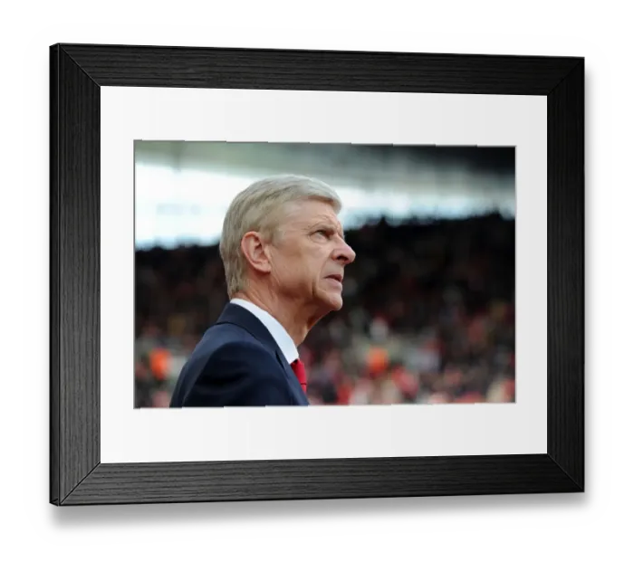 Framed Print : Arsene Wenger: Arsenal Manager Before Arsenal vs Manchester United, Premier League 2016-17 Framed Print : Arsene Wenger: Arsenal Manager Before Arsenal vs Manchester United, Premier League 2016-17