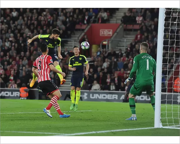 Olivier Giroud Scores Past Fraser Forster: Southampton vs. Arsenal, Premier League 2016-17