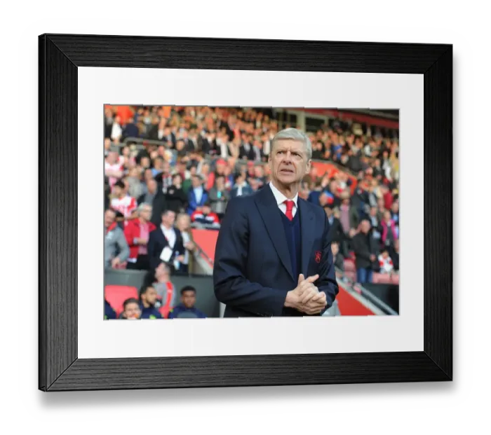 Framed Print : Arsene Wenger Faces Off Against Southampton: A Premier League Battle (May 2017)