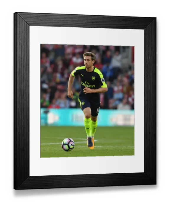 Framed Print : Nacho Monreal in Action: Arsenal vs. Southampton, Premier League 2016-17 Framed Print : Nacho Monreal in Action: Arsenal vs. Southampton, Premier League 2016-17