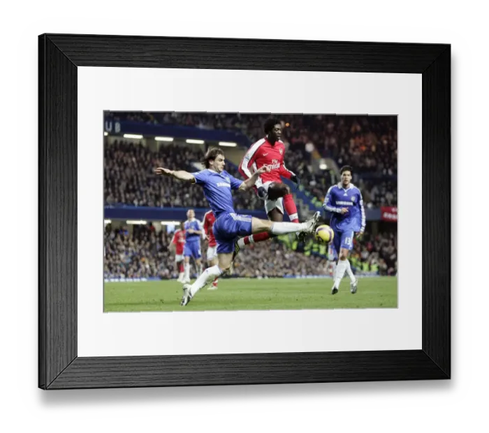 Framed Print : Adebayor's Brilliant Brace: Arsenal's 2-1 Victory Over Chelsea (30 / 11 / 08)
