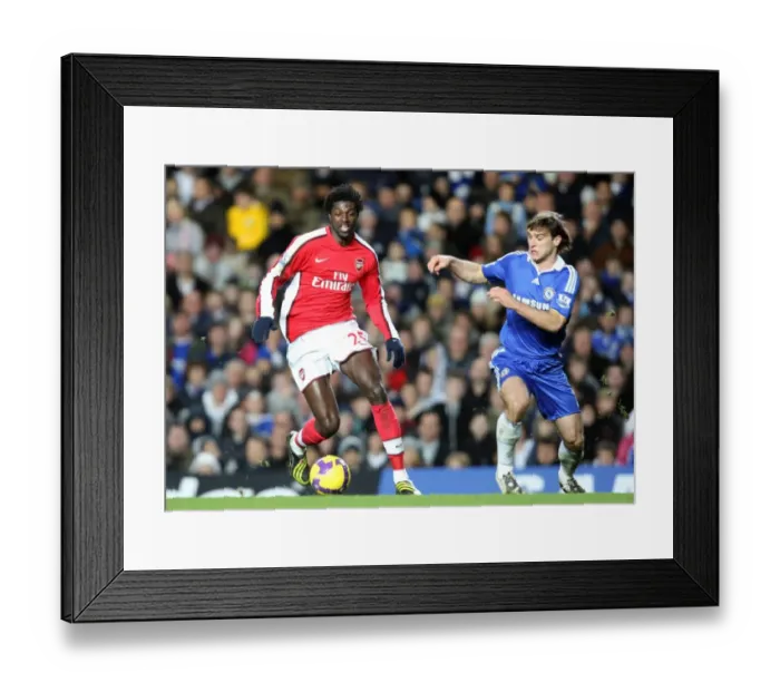 Framed Print : Emmanuel Adebayor (Arsenal) Branislav Ivanovic (Chelsea) Framed Print : Emmanuel Adebayor (Arsenal) Branislav Ivanovic (Chelsea)