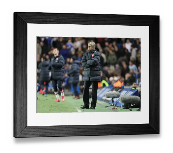 Framed Print : Wenger's Victory: 2-1 Over Chelsea, 2008