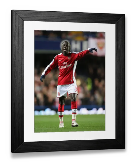 Framed Print : Bacary Sagna's Victory: Chelsea 1-2 Arsenal, Premier League, 2008