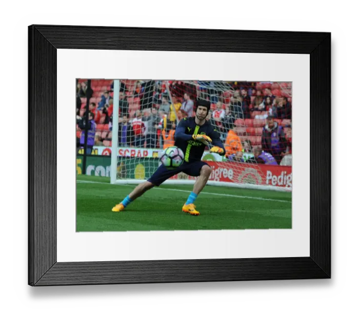 Framed Print : Petr Cech Gears Up: Arsenal's Final Premier League Clash vs Stoke City (2016-17)