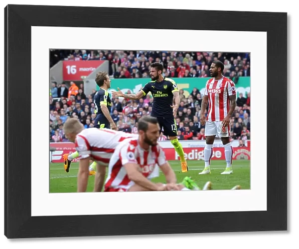 Unforgettable Moment: Giroud and Monreal's Goal Dance (Stoke City vs. Arsenal, 2016-17)