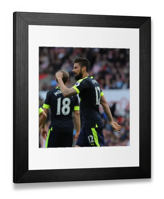 Framed Print : Giroud's Game-Winning Goal: Arsenal's Triumph at Stoke City (2016-17)