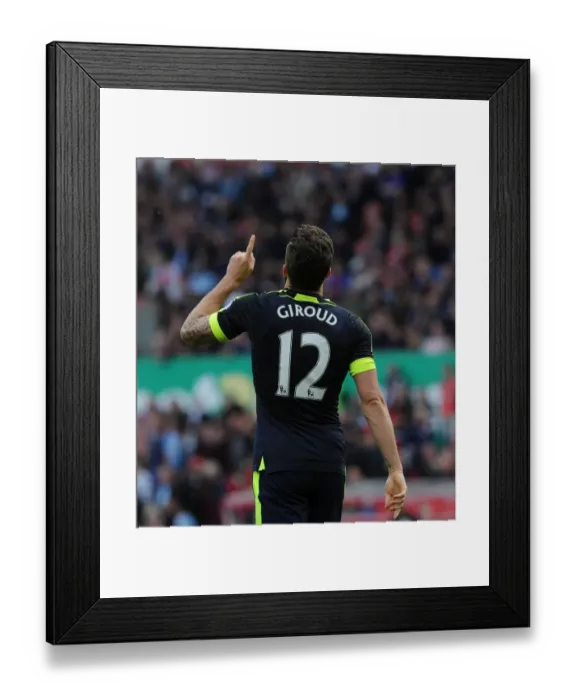 Framed Print : Olivier Giroud's Goal: Arsenal's Victory at Stoke City (2016-17) Framed Print : Olivier Giroud's Goal: Arsenal's Victory at Stoke City (2016-17)