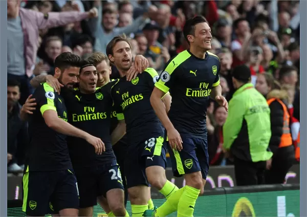 Mesut Ozil's Brace: Arsenal's Winning Moment against Stoke City (2016-17)