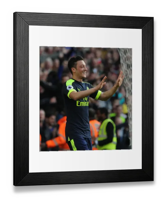 Framed Print : Mesut Ozil's Brace: Arsenal's Victory over Stoke City (2016-17)