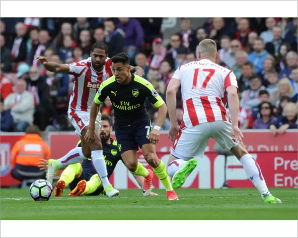 Clash of Titans: Sanchez vs Shawcross - Stoke City vs Arsenal, Premier League 2016-17