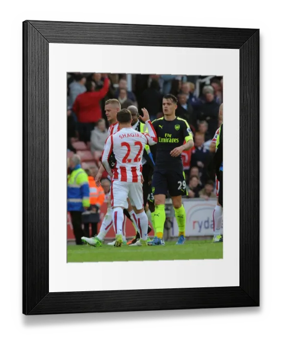 Framed Print : Xhaka vs. Shaqiri: A Football Rivalry Reignites in the Premier League Framed Print : Xhaka vs. Shaqiri: A Football Rivalry Reignites in the Premier League
