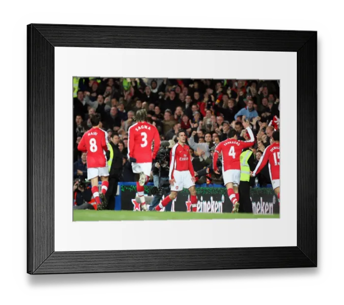 Framed Print : Robin van Persie's Epic Goal: Arsenal's Triumph Over Chelsea (30 / 11 / 08)