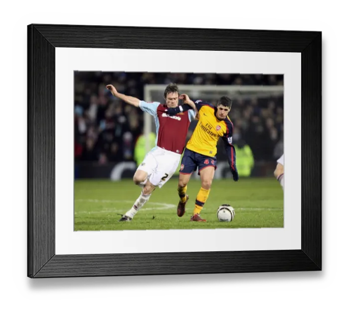 Framed Print : Fran Merida (Arsenal) Graham Alexander (Burnley) Framed Print : Fran Merida (Arsenal) Graham Alexander (Burnley)