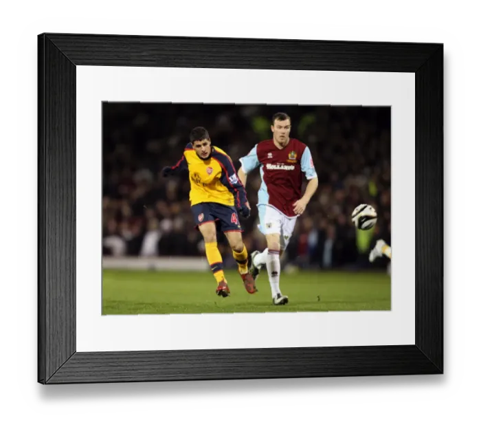 Framed Print : Fran Merida (Arsenal) Kevin McDonald (Burnley) Framed Print : Fran Merida (Arsenal) Kevin McDonald (Burnley)