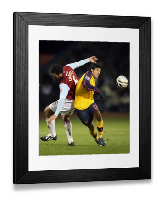 Framed Print : Carlos Vela (Arsenal) Clarke Carlisle (Burnley) Framed Print : Carlos Vela (Arsenal) Clarke Carlisle (Burnley)