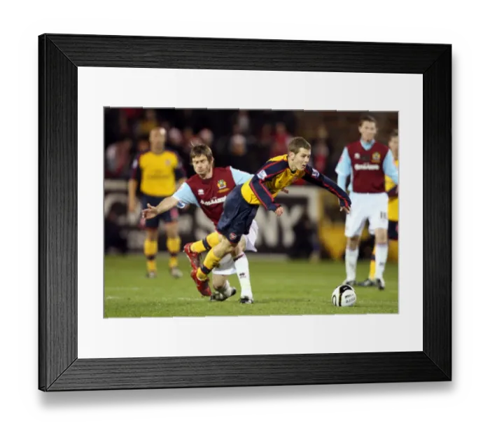 Framed Print : Jack Wilshere (Arsenal) Graham Alexander (Burnley)