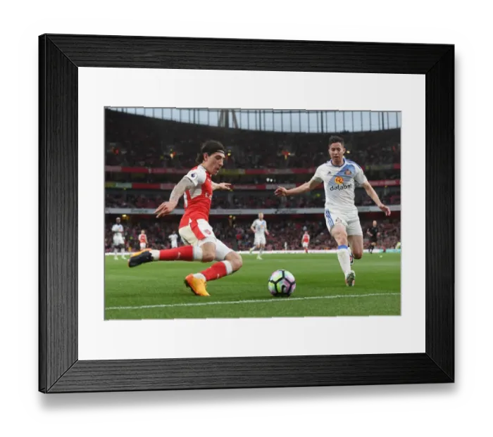 Framed Print : Clash of Wings: Bellerin vs. Oviedo at the Emirates