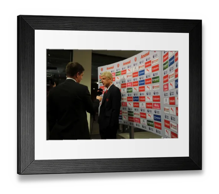 Framed Print : Arsene Wenger: Pre-Match Interview Ahead of Arsenal's Clash with Sunderland (2016-17) Framed Print : Arsene Wenger: Pre-Match Interview Ahead of Arsenal's Clash with Sunderland (2016-17)