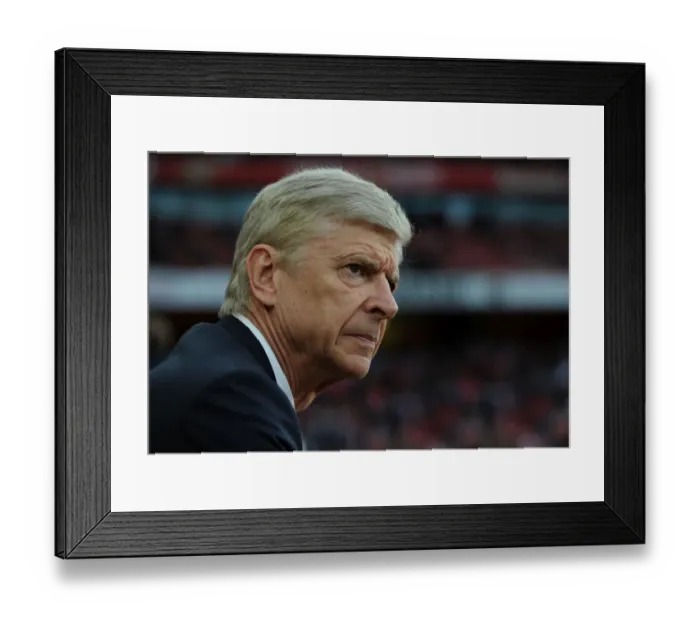 Framed Print : Arsene Wenger: Arsenal Manager Before Arsenal vs Sunderland, Premier League 2016-17