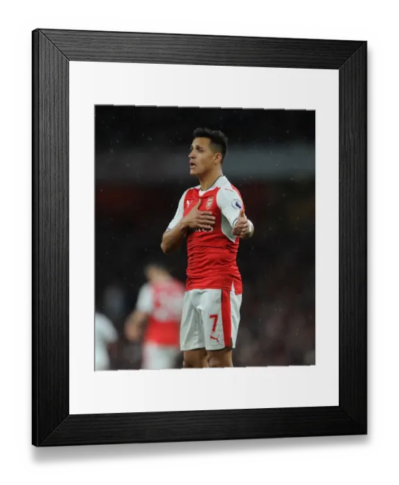 Framed Print : Alexis Sanchez in Action: Arsenal vs Sunderland, Premier League 2016-17 Framed Print : Alexis Sanchez in Action: Arsenal vs Sunderland, Premier League 2016-17