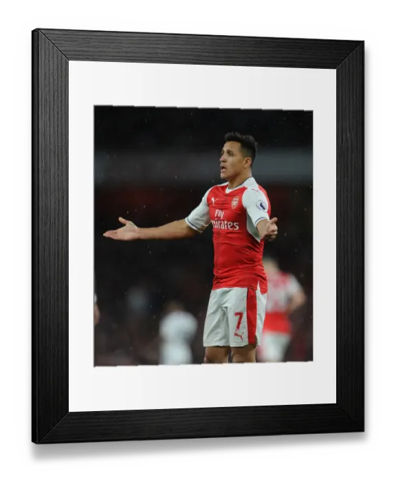 Framed Print : Alexis Sanchez: Arsenal's Premier League Warrior (vs Sunderland, 2016-17)