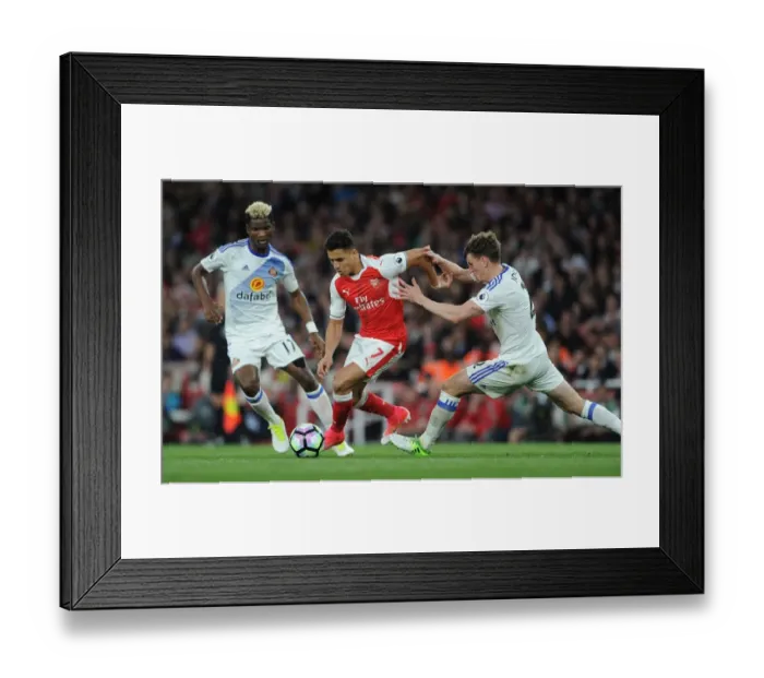 Framed Print : Intense Face-Off: Alexis Sanchez vs. Billy Jones - Premier League Battle Framed Print : Intense Face-Off: Alexis Sanchez vs. Billy Jones - Premier League Battle